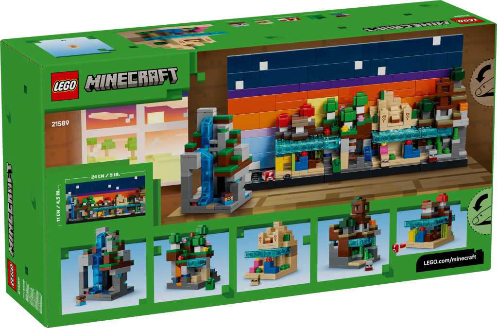 boîte LEGO Minecraft 21589 Mini Biomes