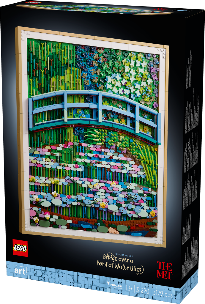 boîte LEGO® Art 31220 Claude Monet : le bassin aux nymphéas, harmonie verte