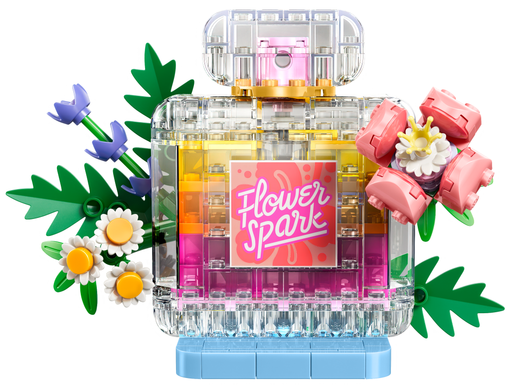 LEGO Creator 3-en-1 31383 Flacon de Parfum au Décor Floral