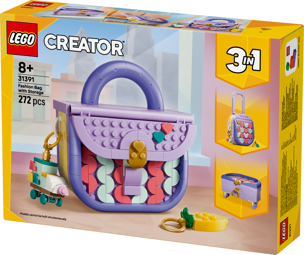 boîte LEGO Creator 3-en-1 31391 Sac Fashion avec Rangement
