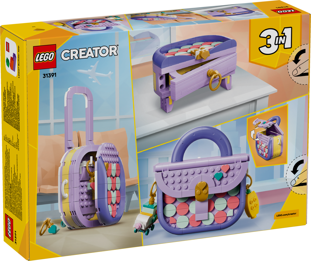 boîte LEGO Creator 3-en-1 31391 Sac Fashion avec Rangement