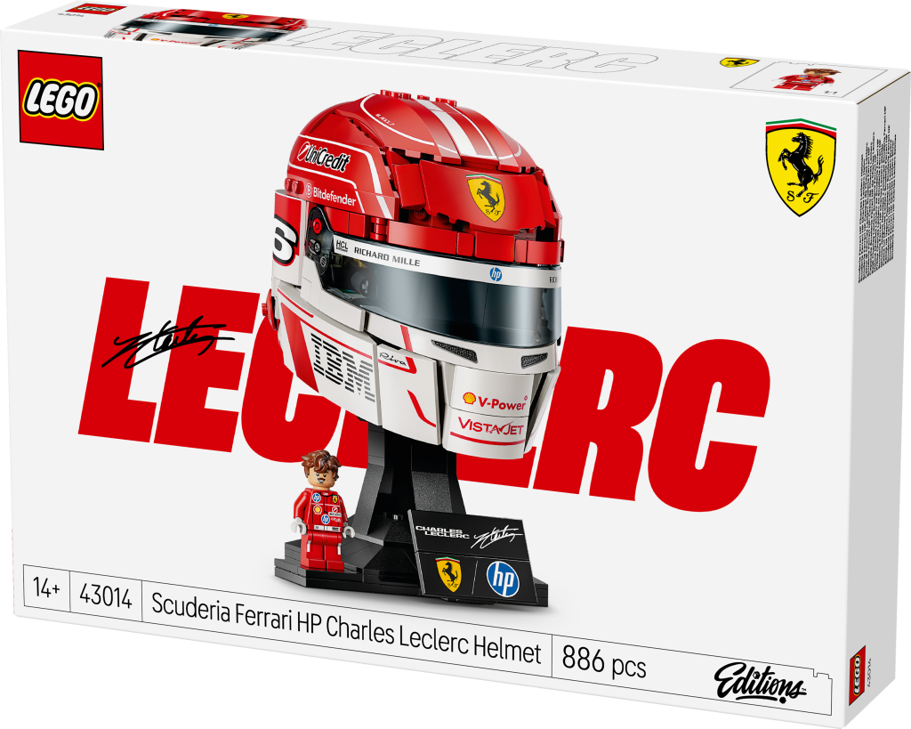 boîte LEGO Editions 43014 Scuderia Ferrari HP Casque de Charles Leclerc