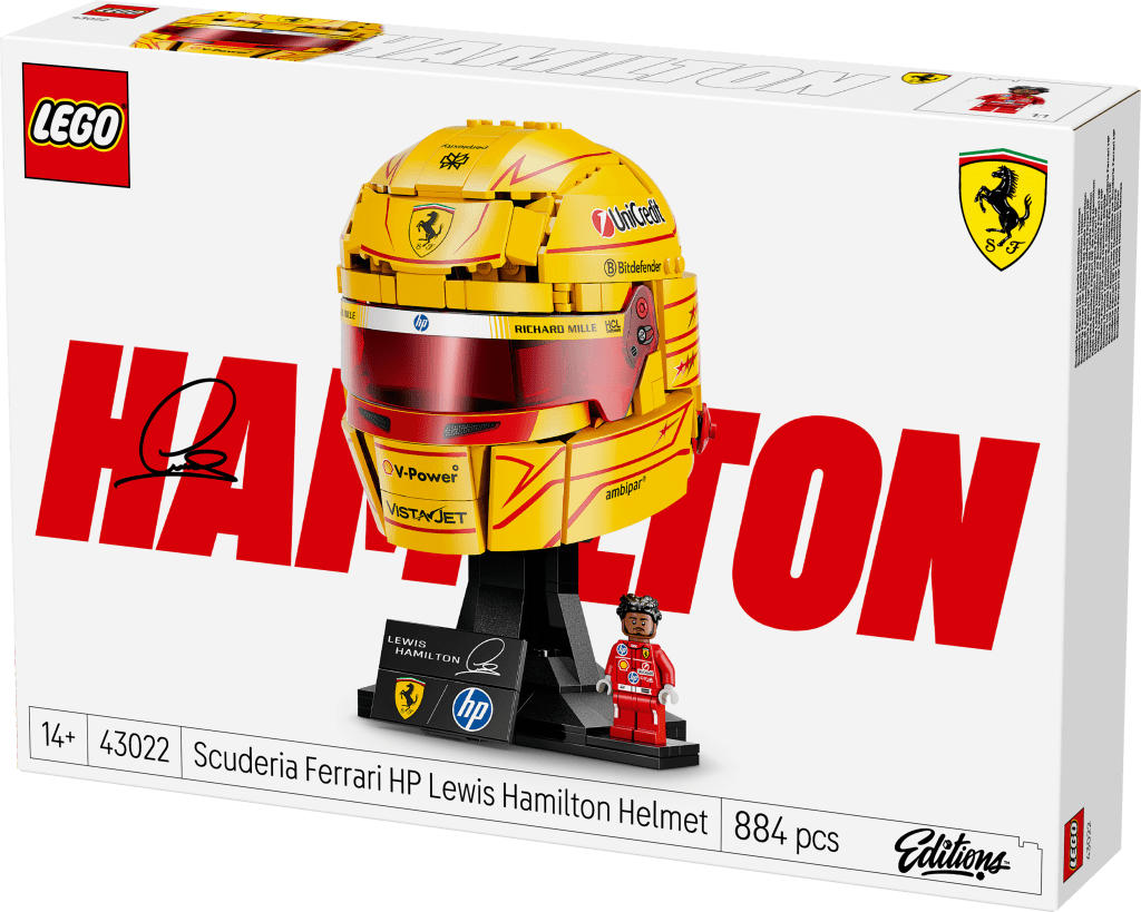 boîte LEGO Editions 43022 Scuderia Ferrari HP Casque de Lewis Hamilton