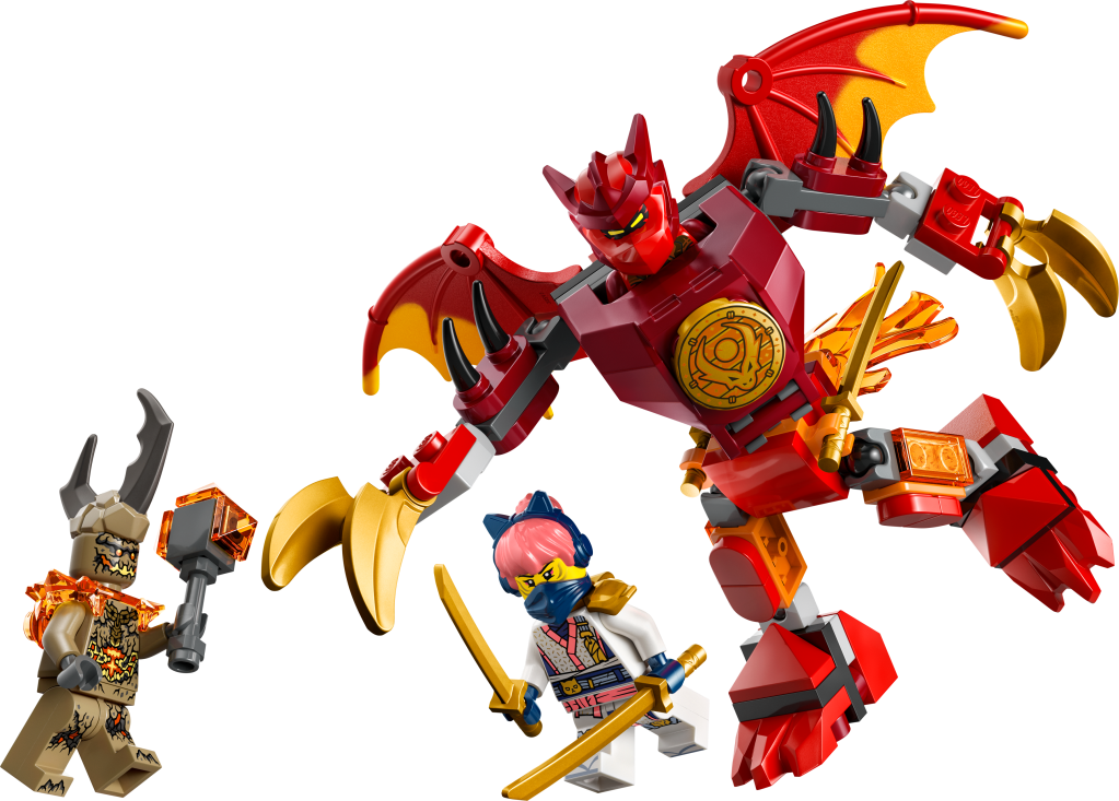 LEGO NINJAGO 71851 Pack de combat : le robot dragon de Kai