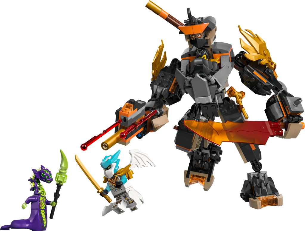 LEGO NINJAGO 71854 La mission du robot Cole et du dragon Zane