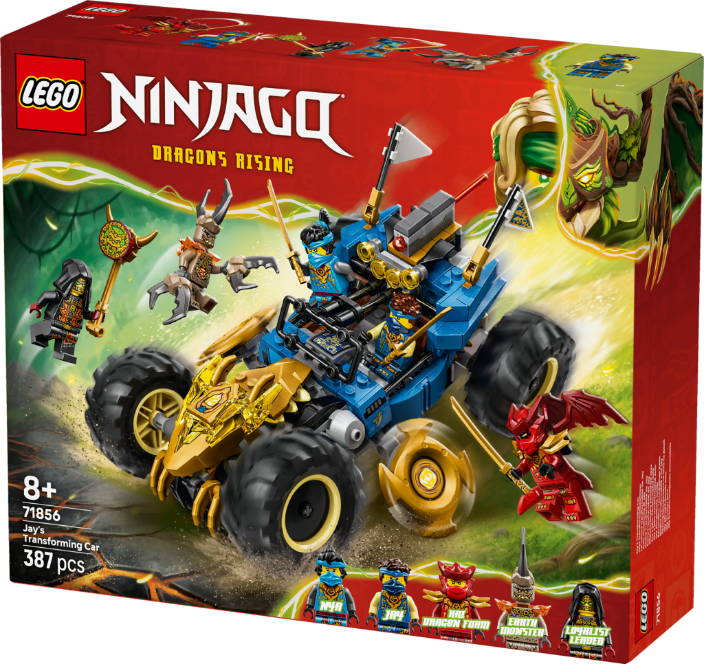 boîte LEGO NINJAGO 71856 La voiture transformable de Jay