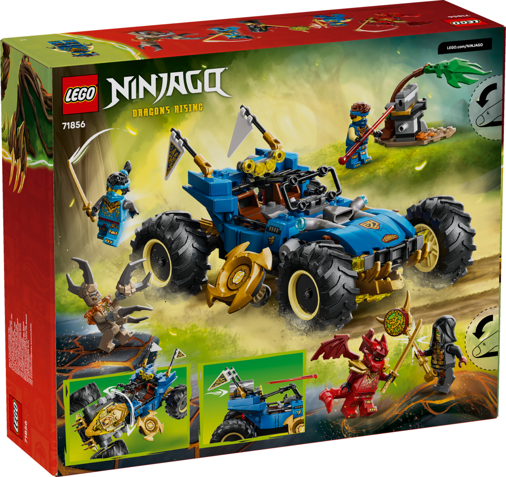 boîte LEGO NINJAGO 71856 La voiture transformable de Jay