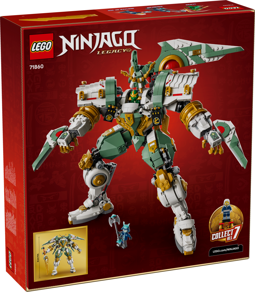 boîte LEGO NINJAGO 71860 15e anniversaire : le robot Titan de Lloyd