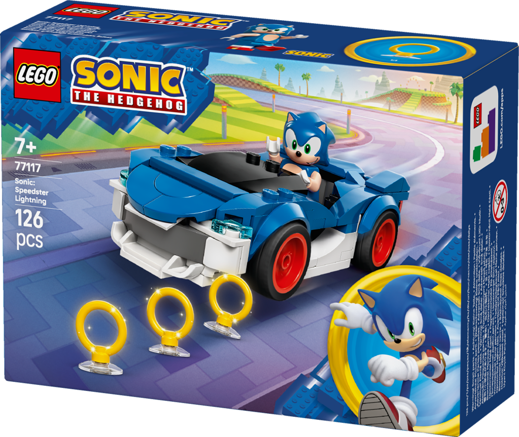 boîte LEGO® Sonic the Hedgehog™ 77117 Sonic : le Bolide Ultra-Rapide