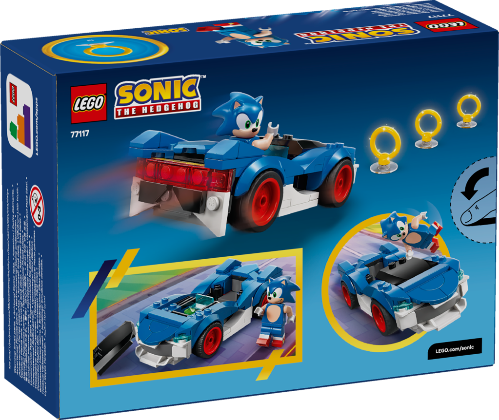 boîte LEGO® Sonic the Hedgehog™ 77117 Sonic : le Bolide Ultra-Rapide