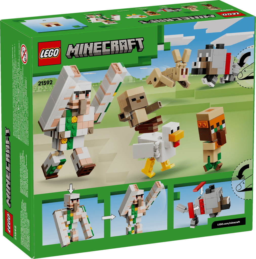 boîte LEGO Minecraft 21592 L'Attaque du Désert du Poulet Chevauché