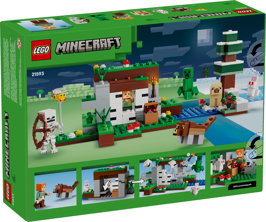 boîte LEGO Minecraft 21593 L'Aventure de la Première Nuit