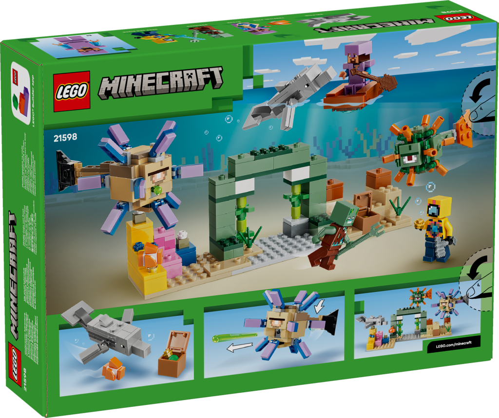 boîte LEGO Minecraft 21598 L'Aventure Sous-Marine