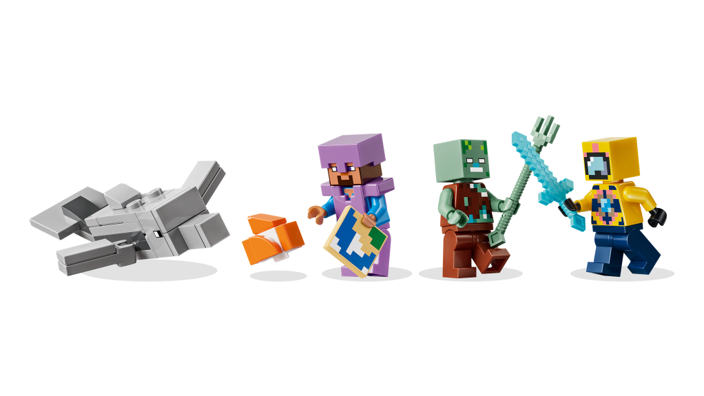 figurines LEGO Minecraft 21598 L'Aventure Sous-Marine