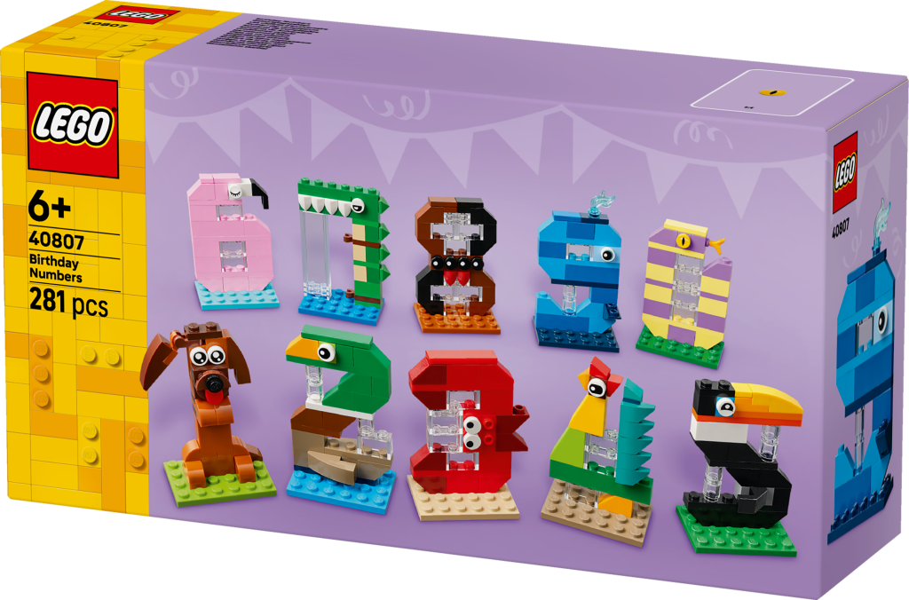 boîte LEGO 40807 Les Chiffres d'Anniversaire