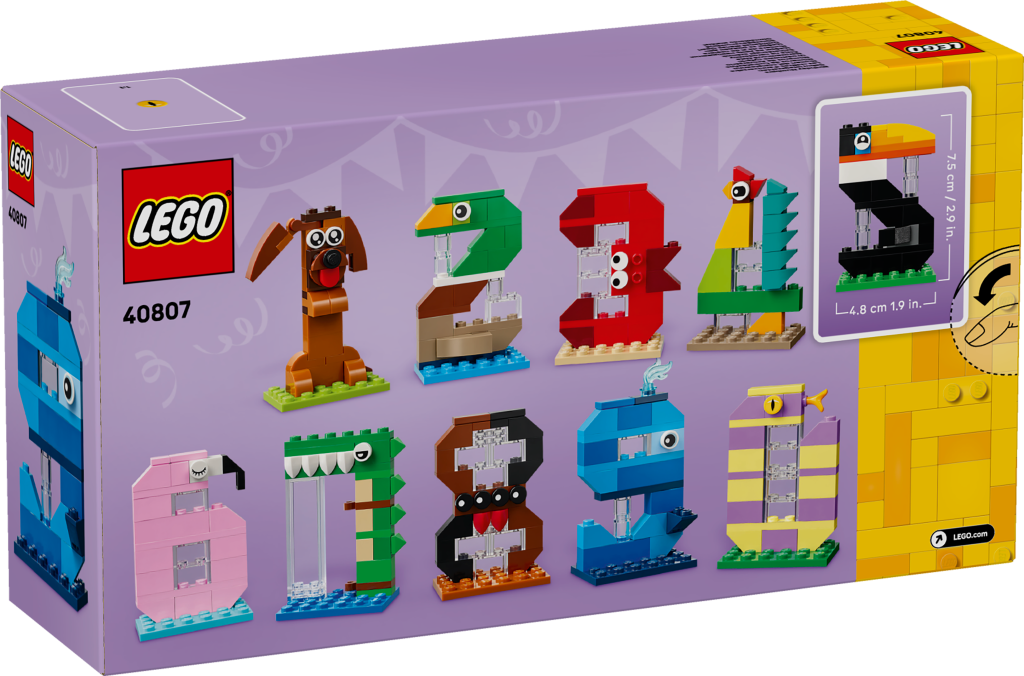 boîte LEGO 40807 Les Chiffres d'Anniversaire