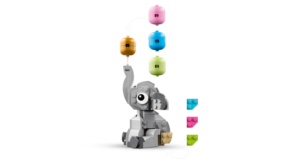 détails LEGO 40814 Le Bébé Éléphant dans le Ciel