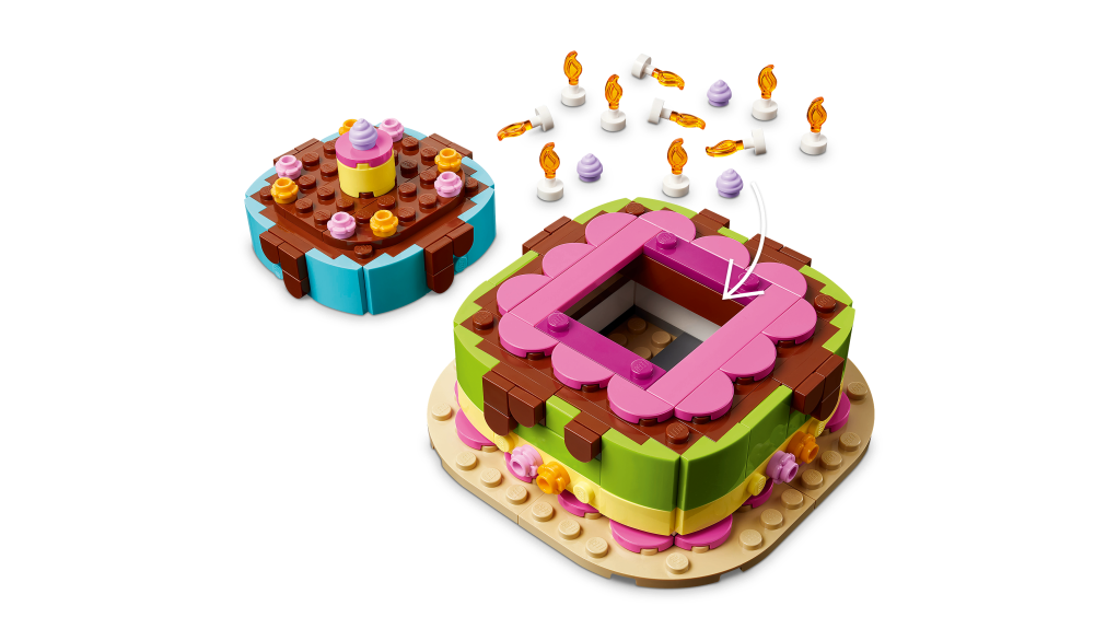 détails LEGO 40815 Le Gâteau d'Anniversaire