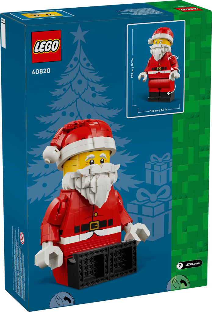 boîte LEGO 40820 Minifigurine du Père Noël Grand Format