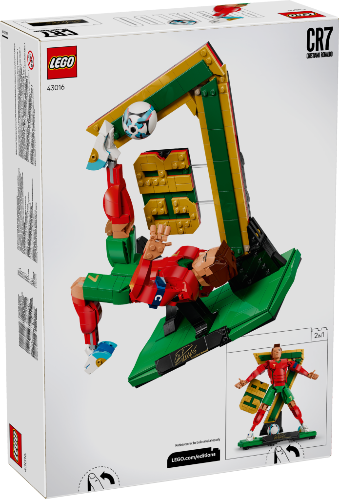 boîte LEGO Editions 43016 Cristiano Ronaldo – Légende du Foot