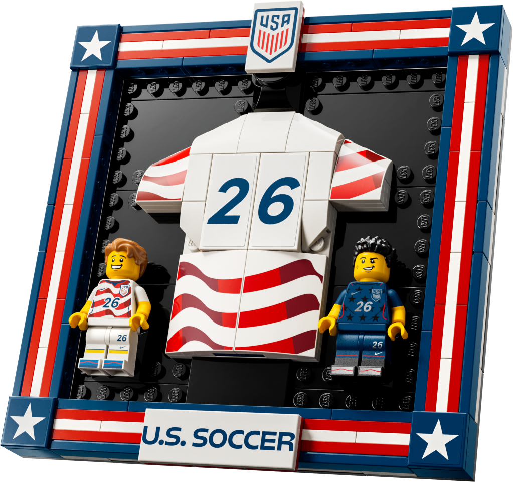 LEGO Editions 43033 Maillot 2026 de l'Équipe Nationale Américaine de Foot