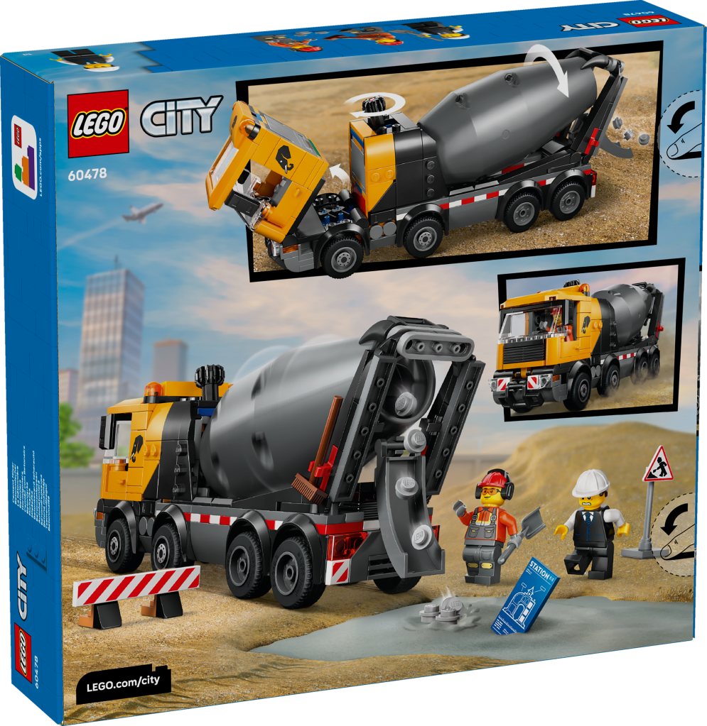 boîte LEGO City 60478 La Bétonnière