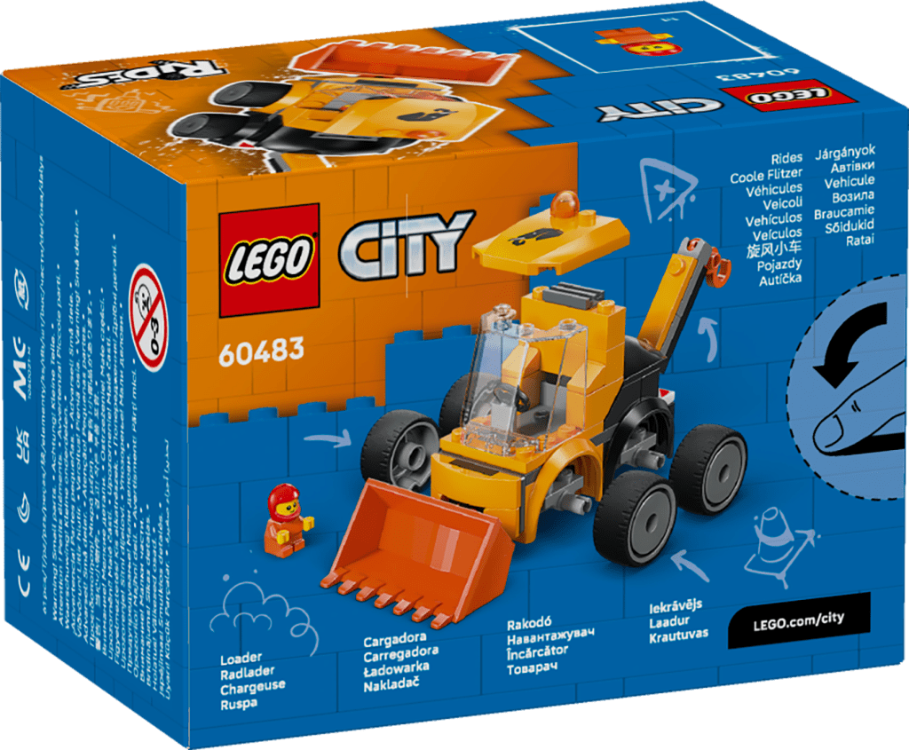 boîte LEGO City 60483 La Chargeuse de Chantier