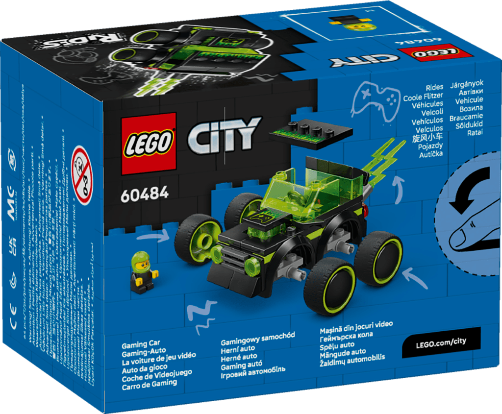 boîte LEGO City 60484 La Voiture de Course de Jeu Vidéo
