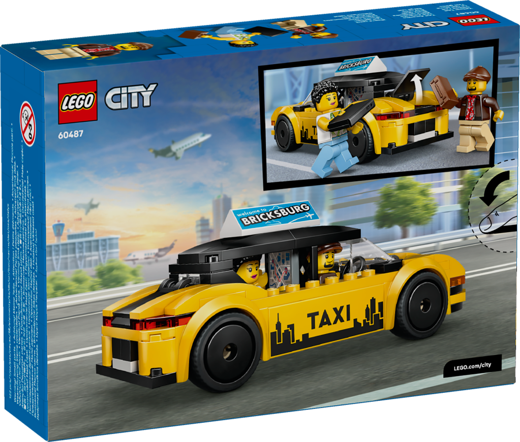 boîte LEGO City 60487 Le Taxi Jaune