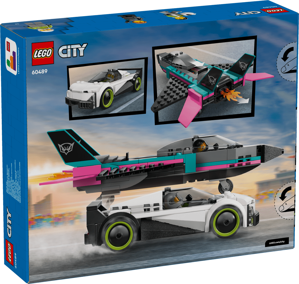 boîte LEGO City 60489 Le Jet Contre la Voiture