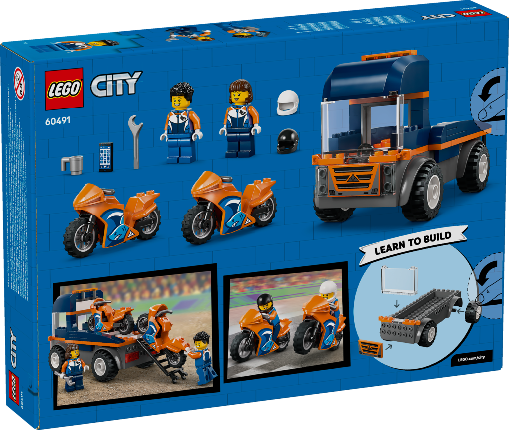 boîte LEGO City 60491 Le Transporteur de Motos