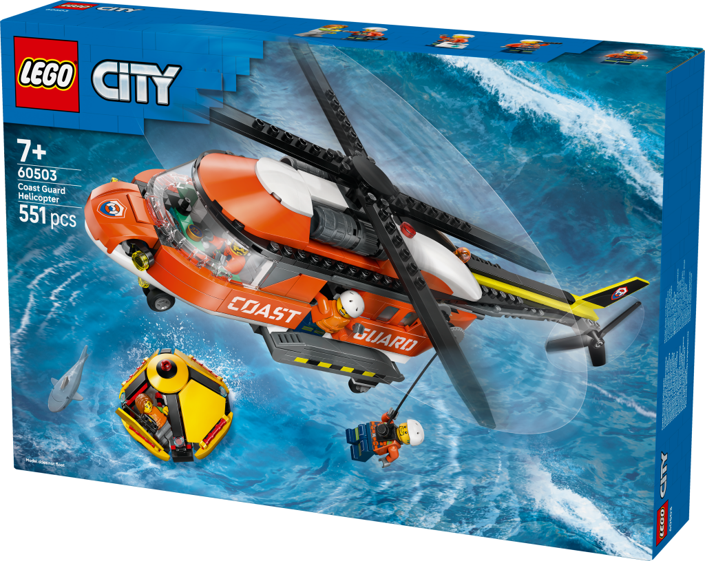 boîte LEGO City 60503 L’Hélicoptère des Garde-Côtes