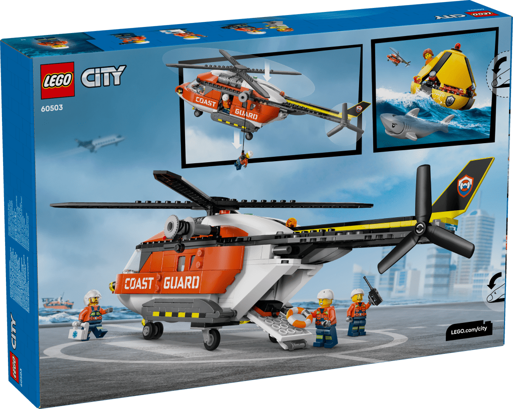 boîte LEGO City 60503 L’Hélicoptère des Garde-Côtes