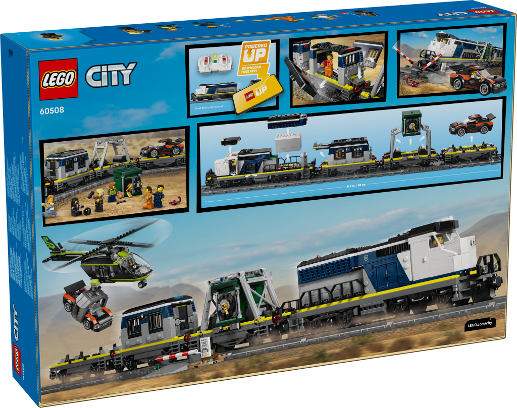 boîte LEGO City 60508 Le Braquage du Train de Police