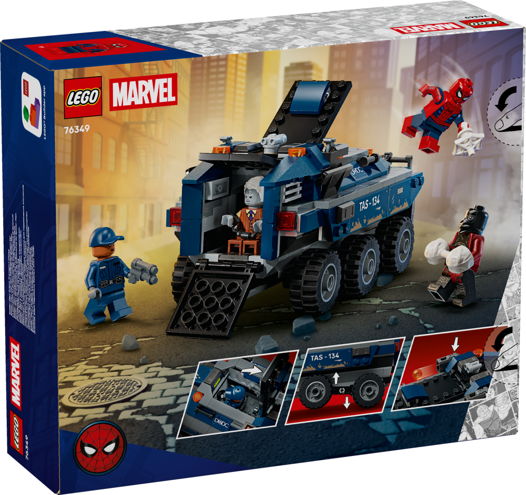 boîte LEGO Marvel 76349 La Poursuite en Prison Mobile de Spider-Man