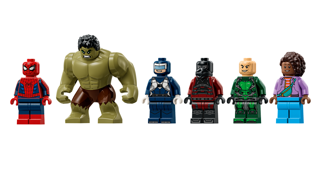figurines LEGO Marvel 76350 L'Affrontement Légendaire entre Spider-Man et Hulk