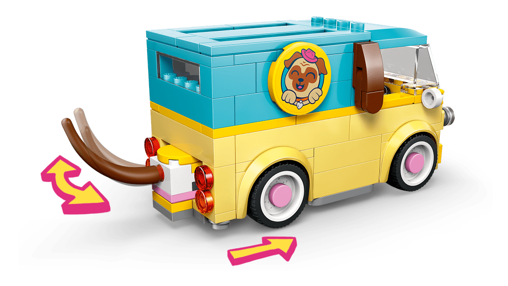 détails LEGO® Friends 42678 Le Van d’Accessoires pour Animaux
