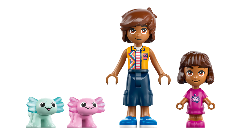 personnages LEGO® Friends 42681 Le Bateau d’Aventures Axolotl