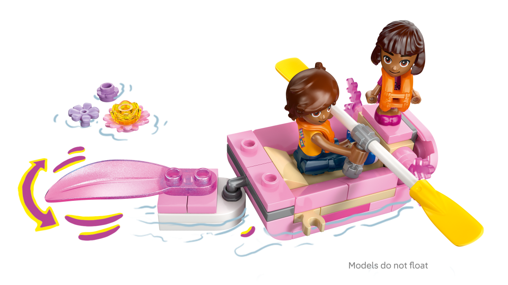 détails LEGO® Friends 42681 Le Bateau d’Aventures Axolotl