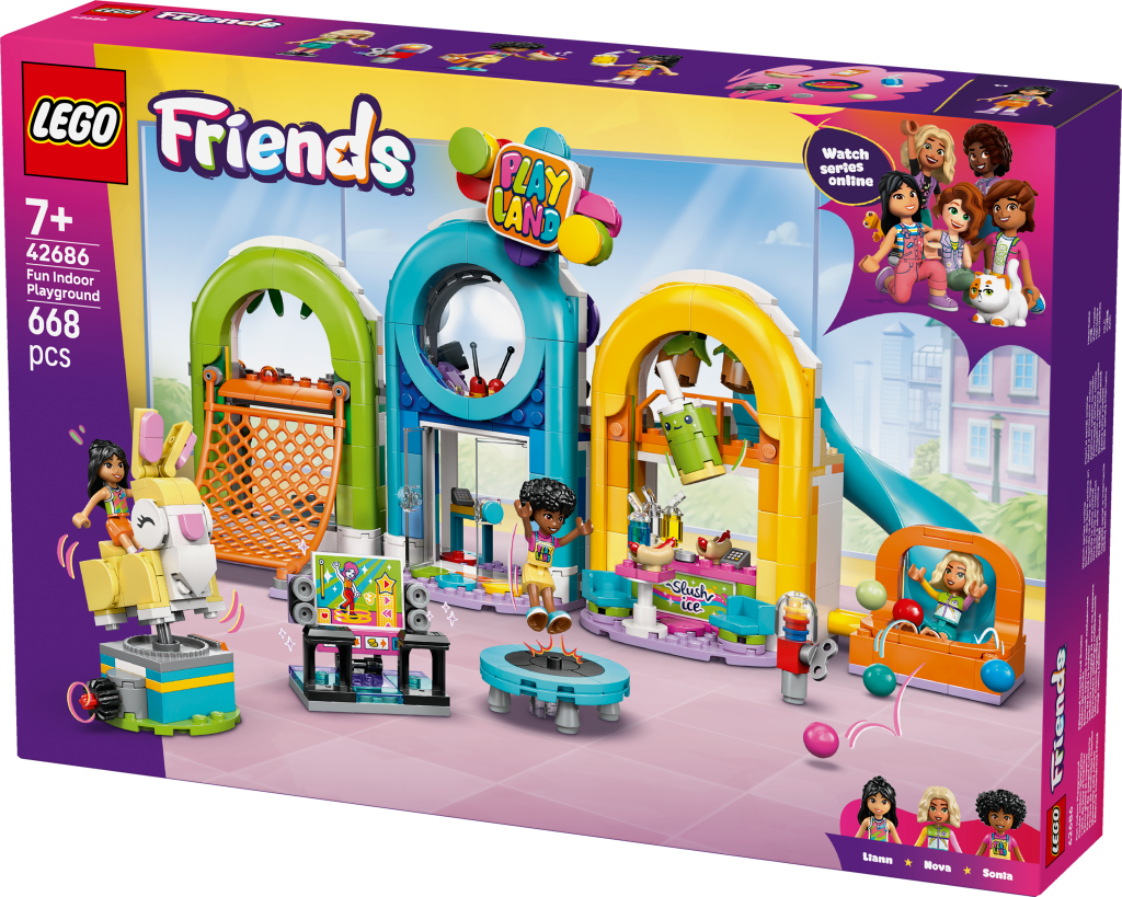 boîte LEGO® Friends 42686 L’Aire de Jeux d’Intérieur