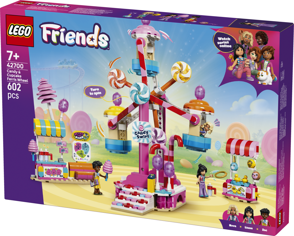 boîte LEGO® Friends 42700 La Grande Roue Ornée de Bonbons et Cupcakes