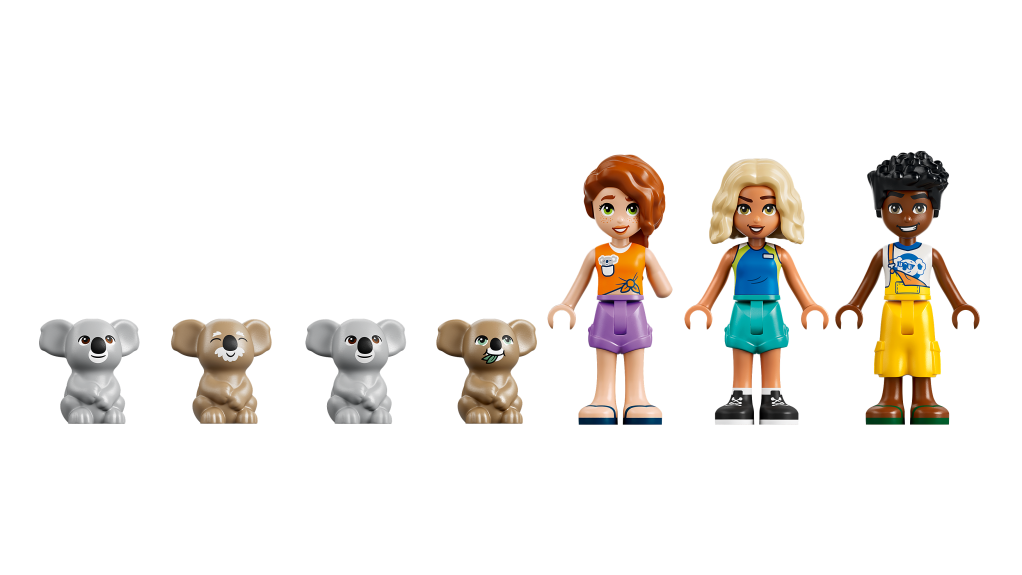personnages LEGO® Friends 42701 L’Habitat et le Centre de Soins des Koalas