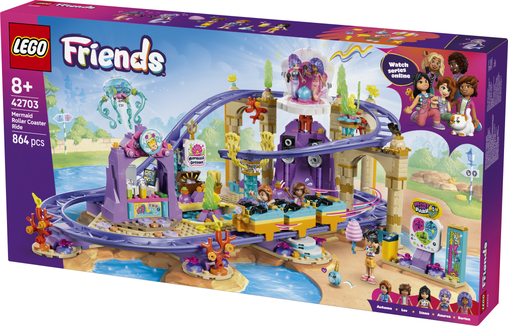 boîte LEGO® Friends 42703 Les Montagnes Russes des Sirènes