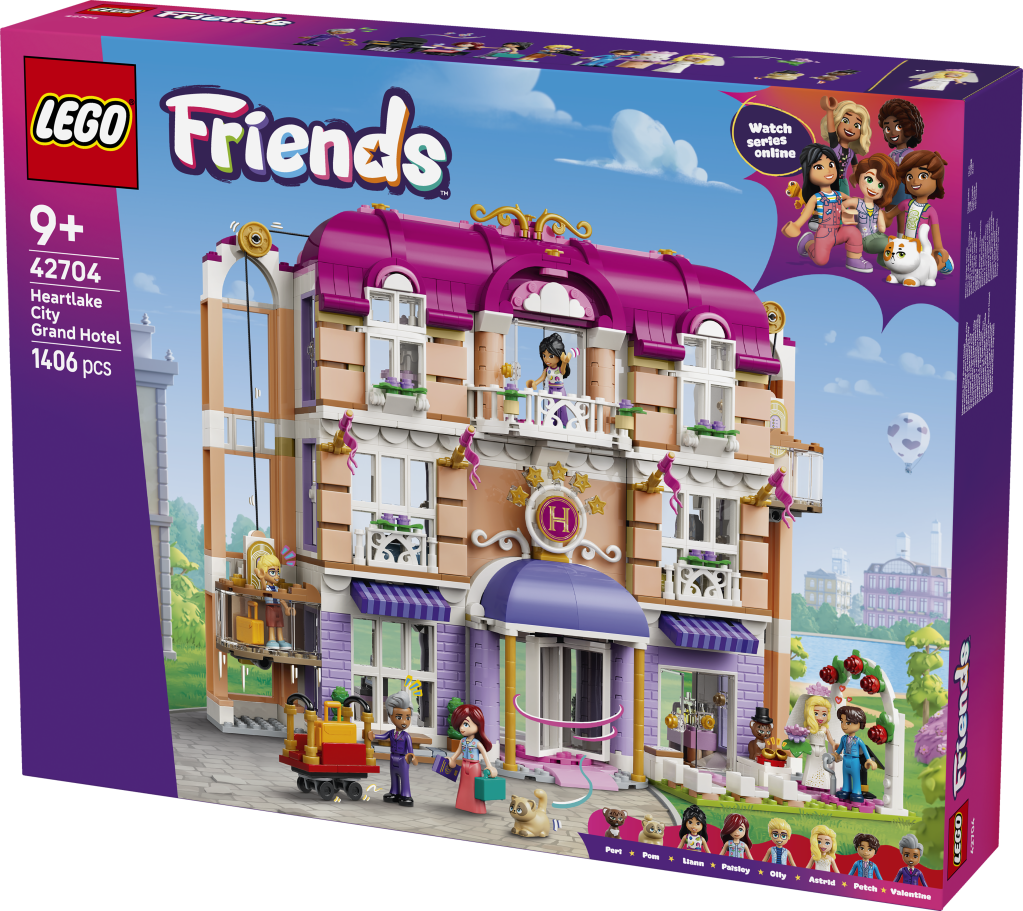 boîte LEGO® Friends 42704 Le Grand Hôtel de Heartlake City