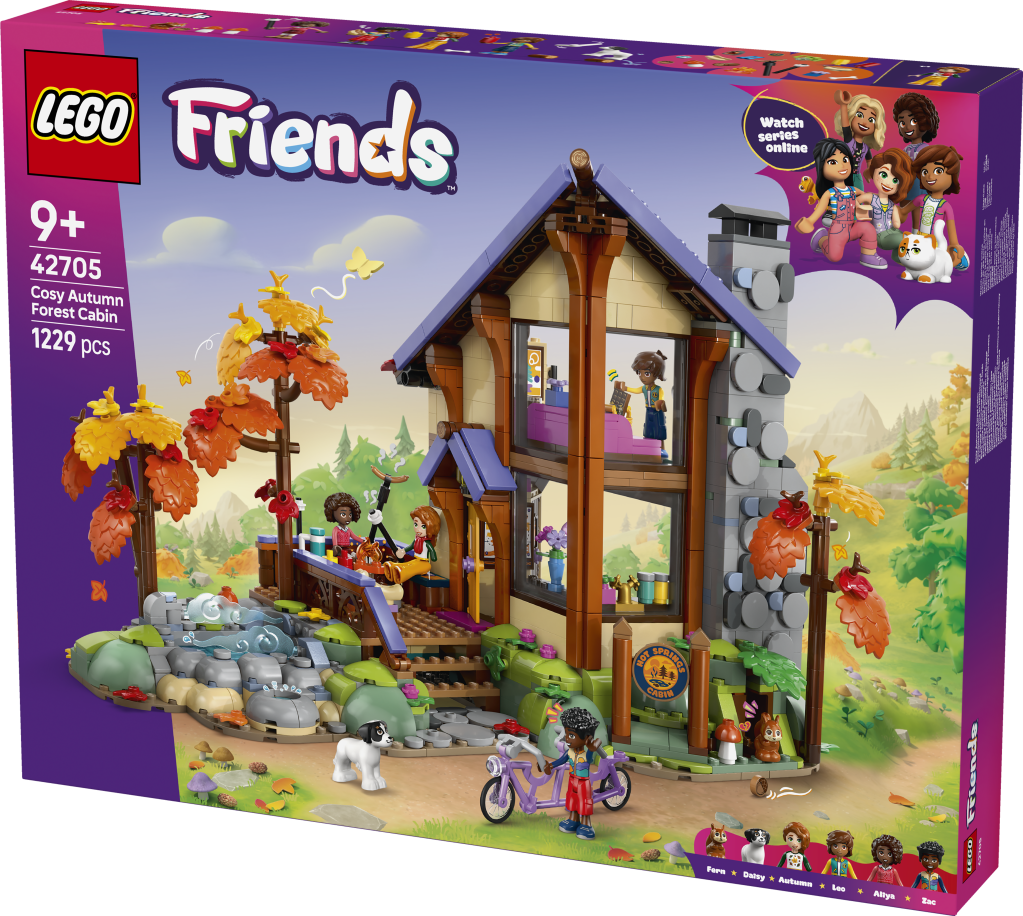 boîte LEGO® Friends 42705 La Cabane Chaleureuse dans la Forêt