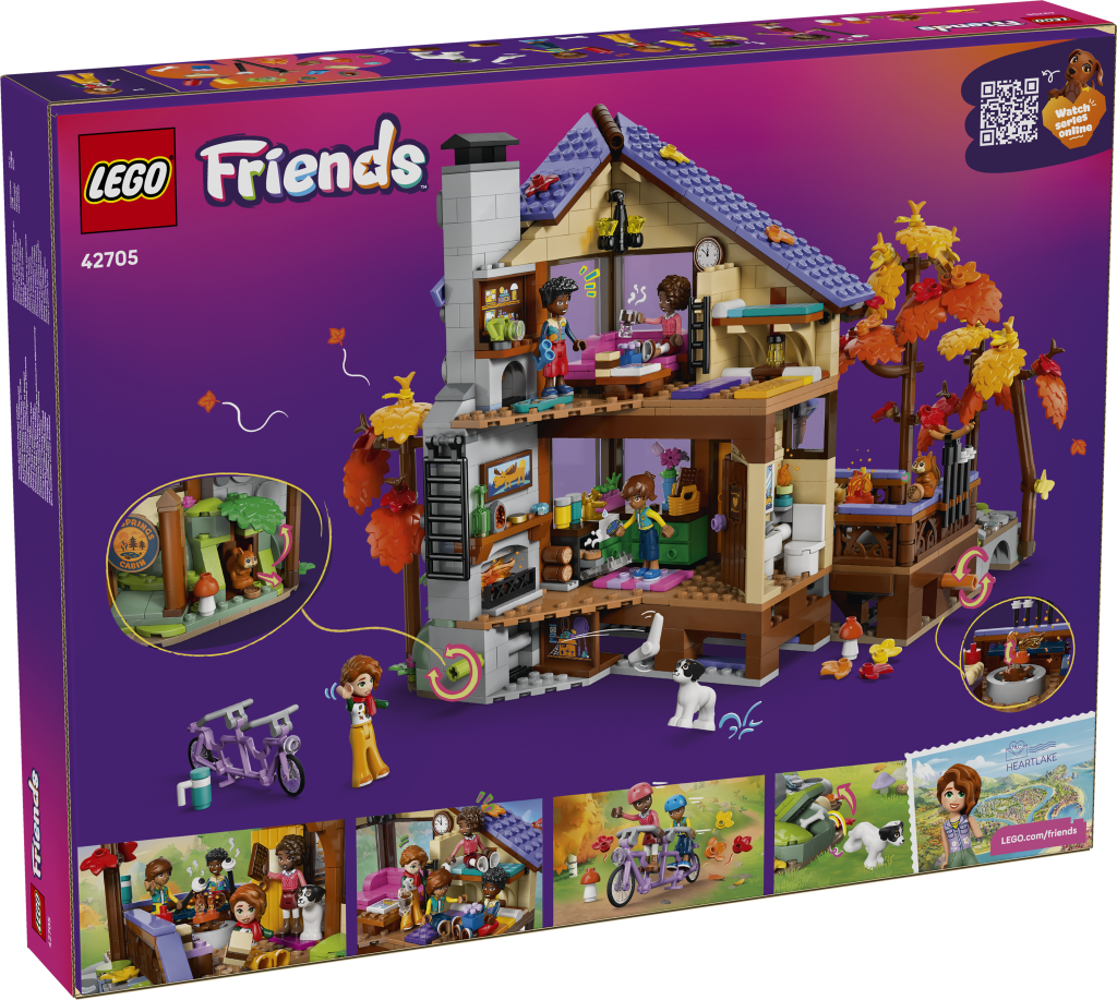boîte LEGO® Friends 42705 La Cabane Chaleureuse dans la Forêt