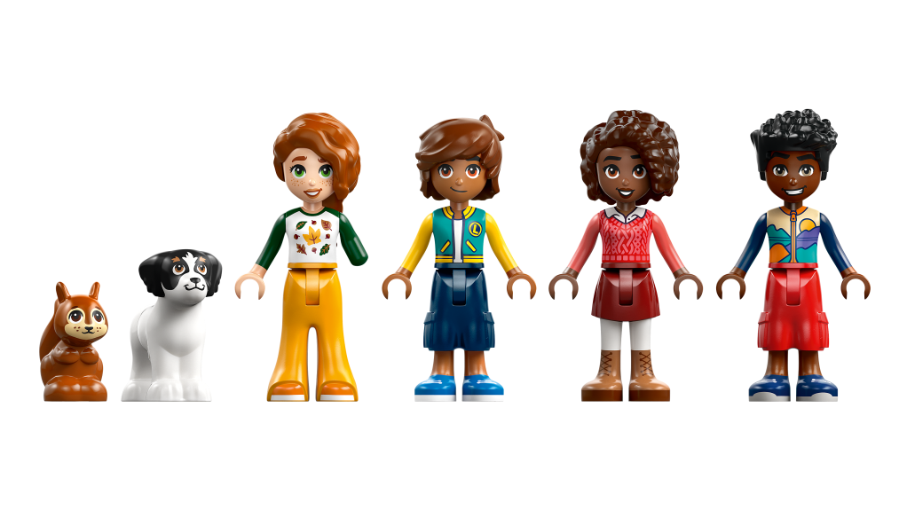 personnages LEGO® Friends 42705 La Cabane Chaleureuse dans la Forêt