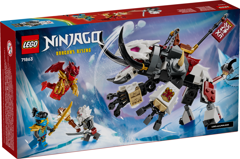 boîte LEGO NINJAGO 71863 Zilvar et Grimtak la Bête Draconique