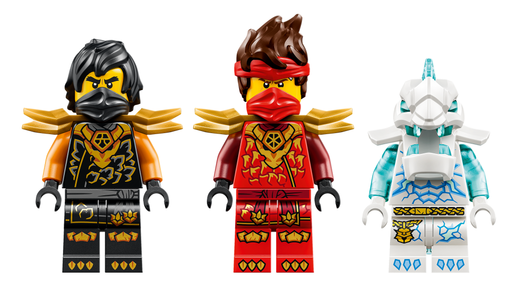 figurines LEGO NINJAGO 71864 Véhicules Combinables de Kai et Cole