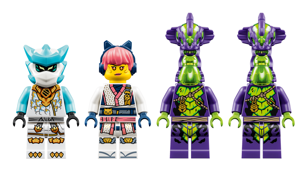 figurines LEGO NINJAGO 71865 Le Combat du Dragon de Glace de Zane